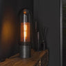 Vintage English Style Desk Lamp Smoked Glass Copper Mesh H50cm
