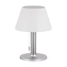 White IP44 Table Lamp 2W Neutral White 4000K Stainless Steel