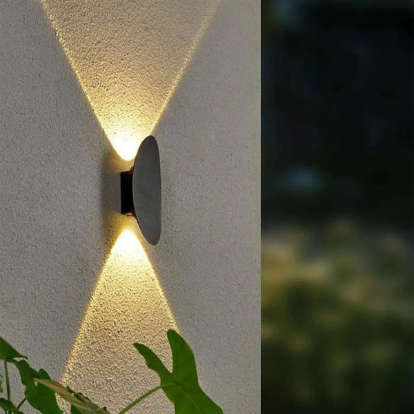 Wall Light Black Aluminium 6W Integrated LED Motion Sensor IP20 — Rectangle & Oval