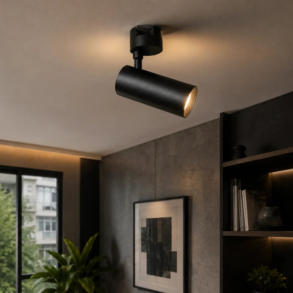 Industrial LED Ceiling Spotlight Black 7W 3000K 4000K IP20