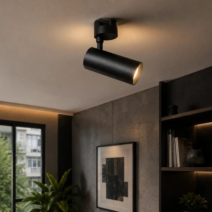 Industrial LED Ceiling Spotlight Black 7W 3000K 4000K IP20