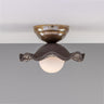 Wavy Ceramic Shade Ceiling Light G9 5 Colours 5 Finishes 3 Glass Types