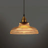 Loft Vintage Glass Pendant Light E27 — Gold Stand, Clear, Amber or Green
