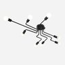 Multi-Arm LED Ceiling Light, Black Iron, 4/6/8 Lamps