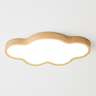 Wooden LED Cloud Ceiling Light – E27 Wood Pendant