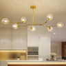 Adjustable Industrial Ceiling Light E27 5 to 12 Arms Black or Gold