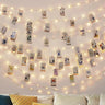 LED Fairy Lights with Photo Clips, Warm White, Battery & USB