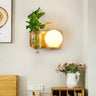 LED Plant Shelf Lamp Wood E27 Wall or Pendant
