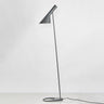 Industrial Design Grey Floor Lamp Metal E27 1940s Style