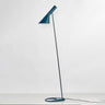 Industrial Design Blue Floor Lamp Metal E27 1940s Style
