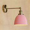 Industrial Wall Light Pink Thermolacquered Brushed Brass E27 Max 40W