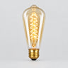 E27 ST64 Filament Bulb, 40W, 2700K, Clear Glass, Vintage Edison