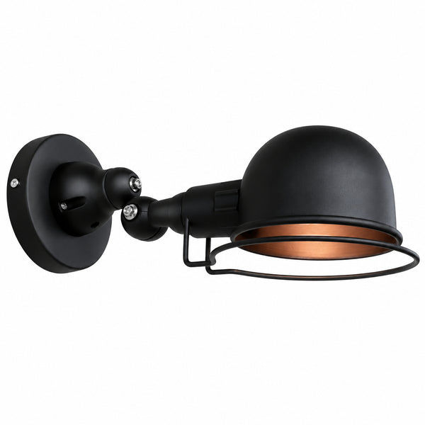 Jielde-Style Short Industrial Wall Light, E27, 40W Max, Indoor