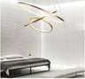 Round Ring LED Chandelier Aluminium 1–4 Rings Dimmable