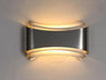 Modern Curved LED Wall Light Stainless Steel Acrylic 5W