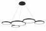 Art Deco LED Pendant Light Acrylic Aluminium IP44