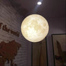Full Moon 3D LED Pendant Light PVC 5 Sizes Warm Cool White