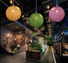 Vintage Rattan Pendant Light E27 4 Sizes 12 Colours