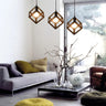 Nordic Geometric Cube Pendant Light Iron E27