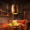 Wine Barrel Pendant Light Wood Metal E27 Small or Large