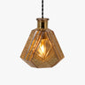 Glass Bottle Pendant Light E27 — Clear or Amber, Shapes A B C D