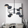 Black Chrome Mirror Ball Pendant Light E27 8-Head Dimmable