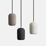 Cylindrical Stone Pendant Light