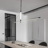 Linear LED Pendant Light E14 Dimmable Black White 120cm Bar