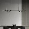 Linear Multi-Spot LED Pendant Light Black — S 120cm / M 140cm