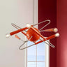 Orange Sputnik Pendant Light E14 IP65 — Acrylic & Metal