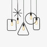 Geometric Shape Pendant Light E27 — Square, Round, Triangle, Star or Rectangle