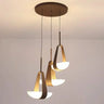 Black Glass & Metal Pendant Light LED — Single or Triple, Dimmable Option
