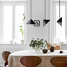 Black Conical Pendant Light E27 — Ø20cm, Cool White 4000K