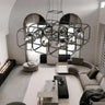 Geometric Industrial Metal Pendant Light Integrated LED Dimmable Black