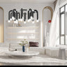 Black U-Bar Pendant Light E14 Multi-Bulb — S & M, 3000K/4000K