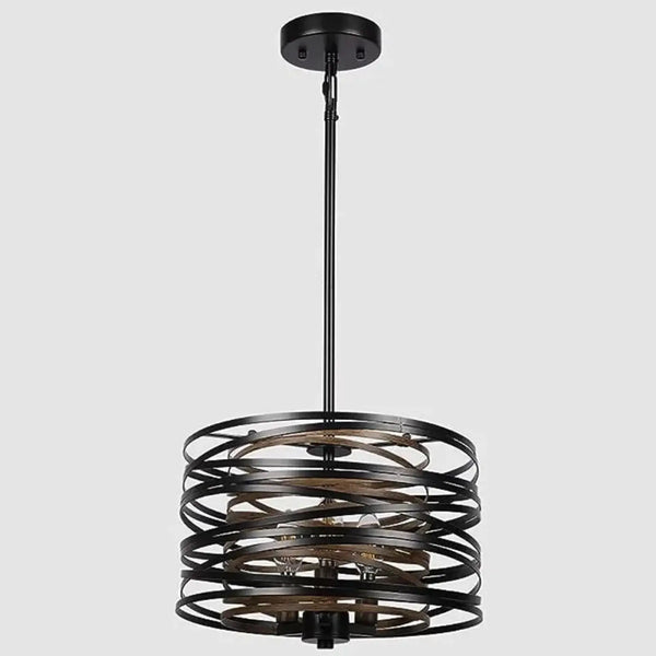 Black Concentric Rings Pendant Light E14 — S Ø32cm / M Ø50cm