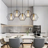 Industrial Hexagon Pendant Light G9 LED Black 35-Light