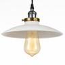 Vintage Retro Metal Pendant Light E27 — Polished, Black, White or Red