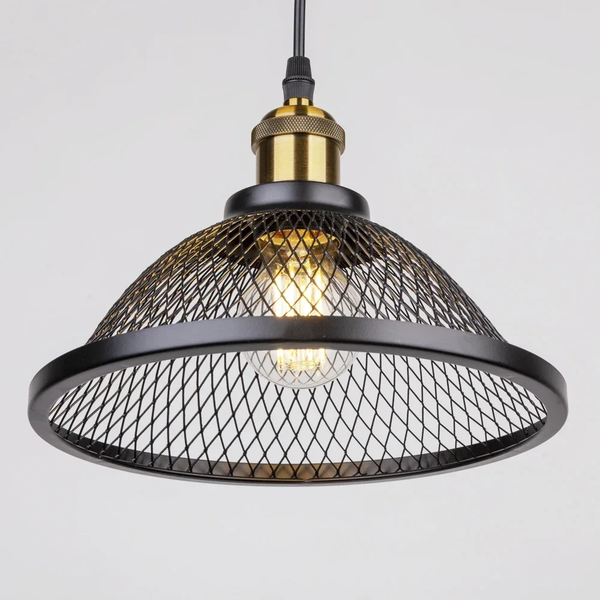 Black Mesh Pendant Light