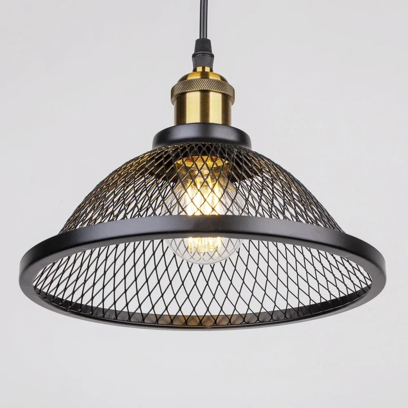 Black Mesh Pendant Light